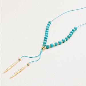 NWT! gorjana Turquoise Power Gemstone Beaded Versatile Necklace
